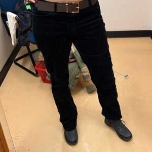 Lands End Black Corduroy Pants